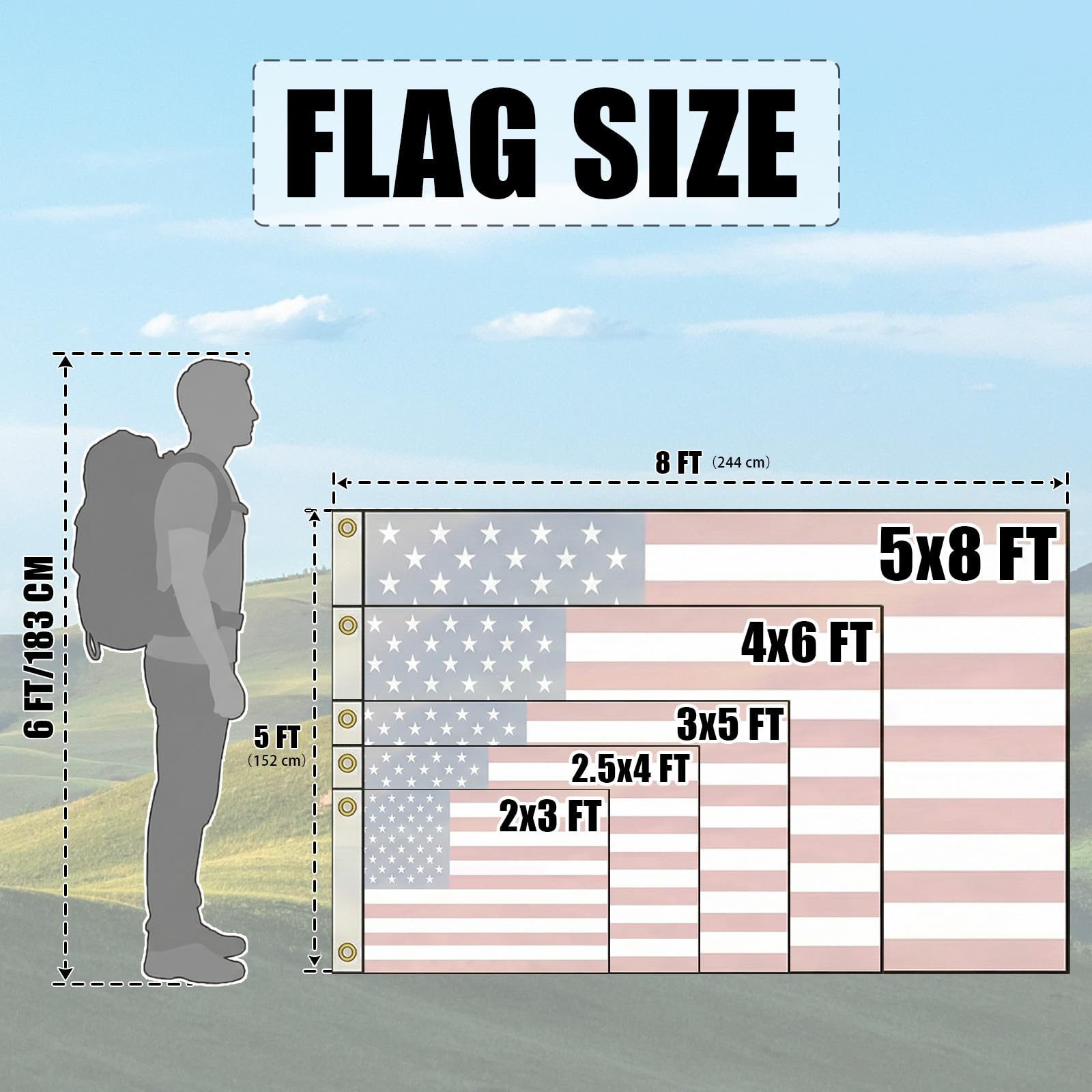 SYII flag displayed on a pole in wind, high visibility