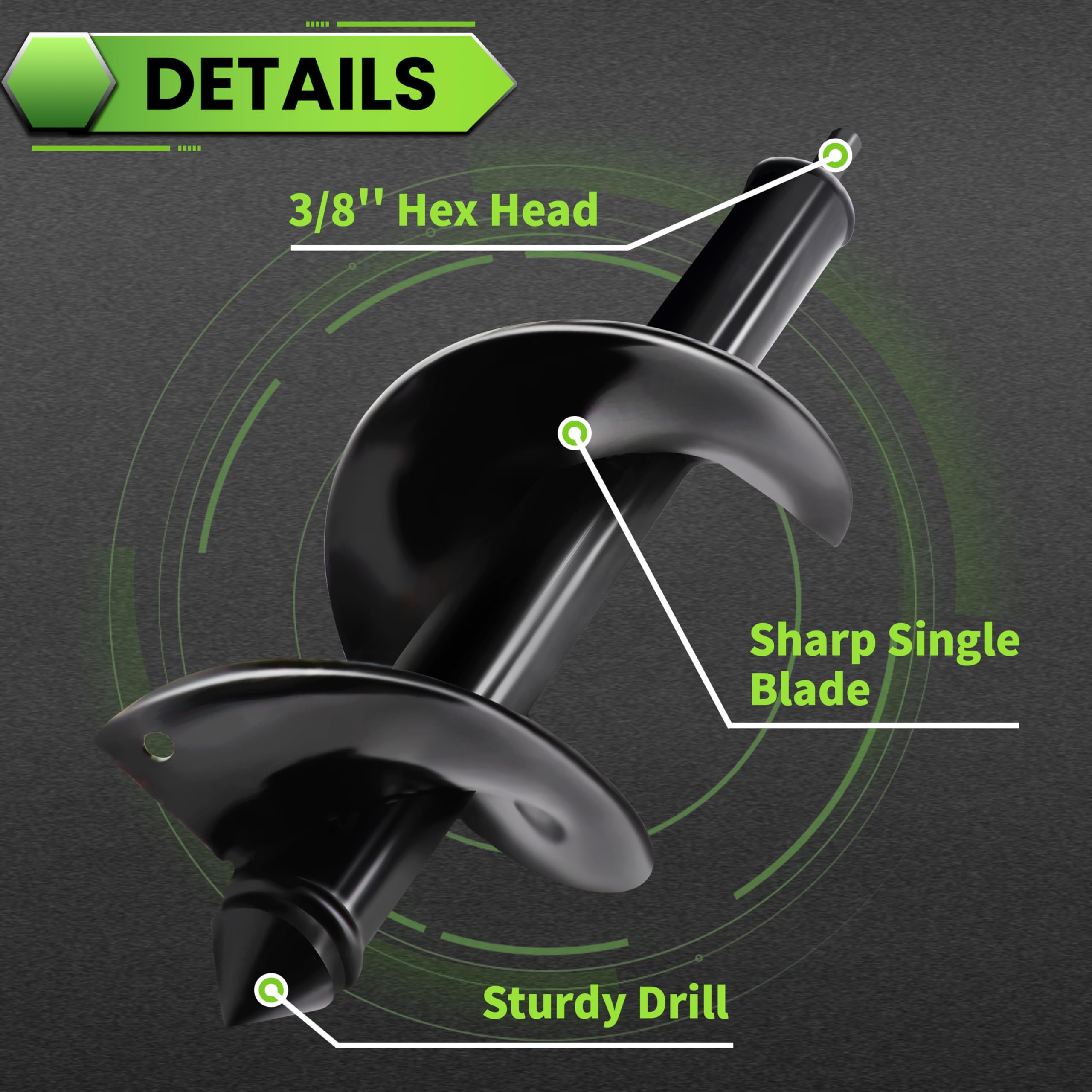 SYITCUN post hole digger tool for quick fence posts and yard projects.