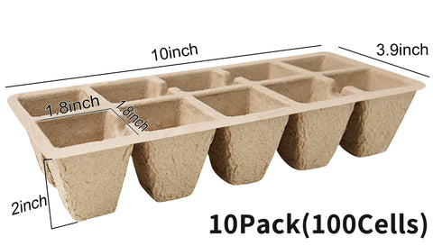 SYITCUN yellow biodegradable pulp pots that enrich soil as they decompose.
