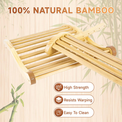 sykart Bamboo Sauna Backrest waterproof surface easy to wipe clean after use.
