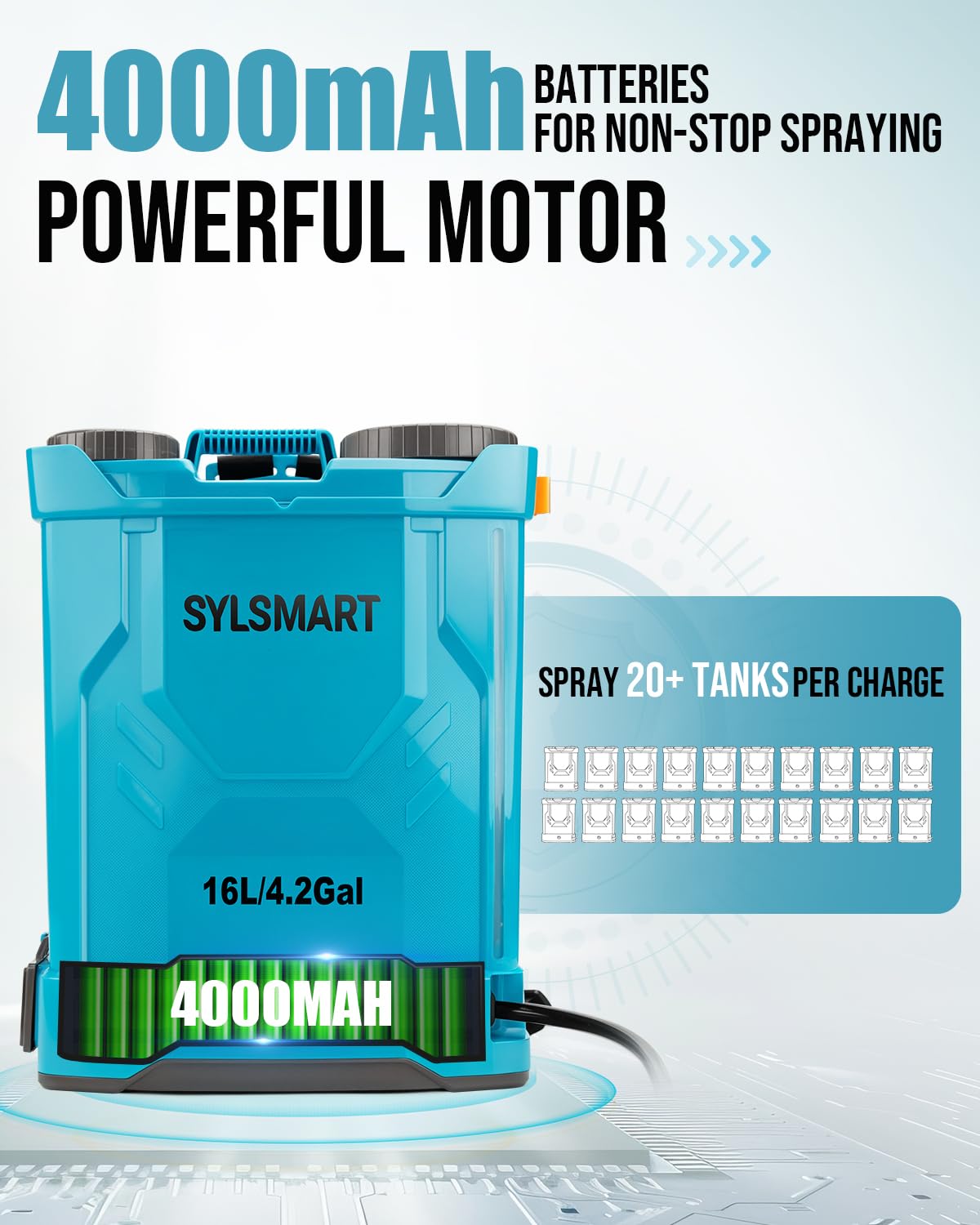 Sylsmart seamless anti-leak tank for clean filling and reliable operation.