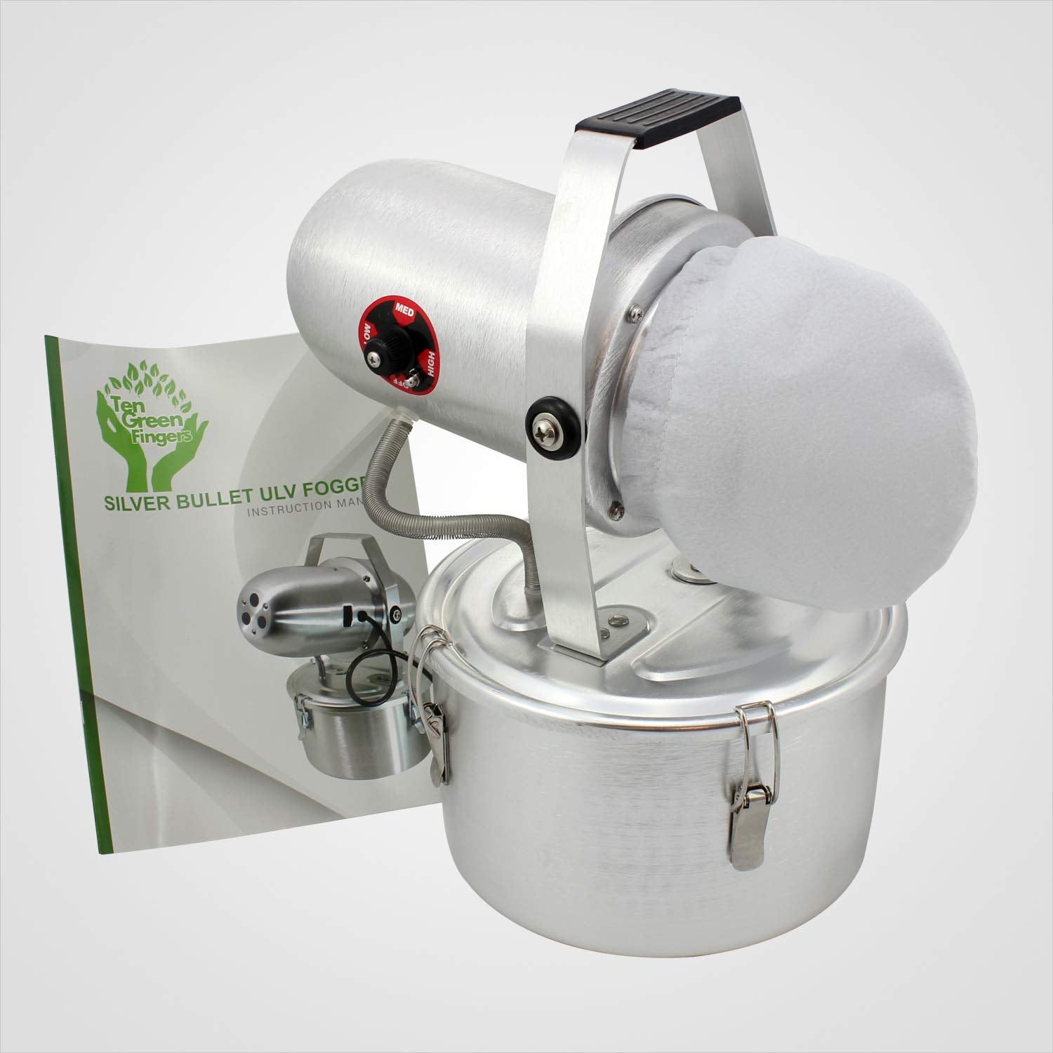 One-gallon fluid tank on the Silver Bullet Pro supports longer sessions.