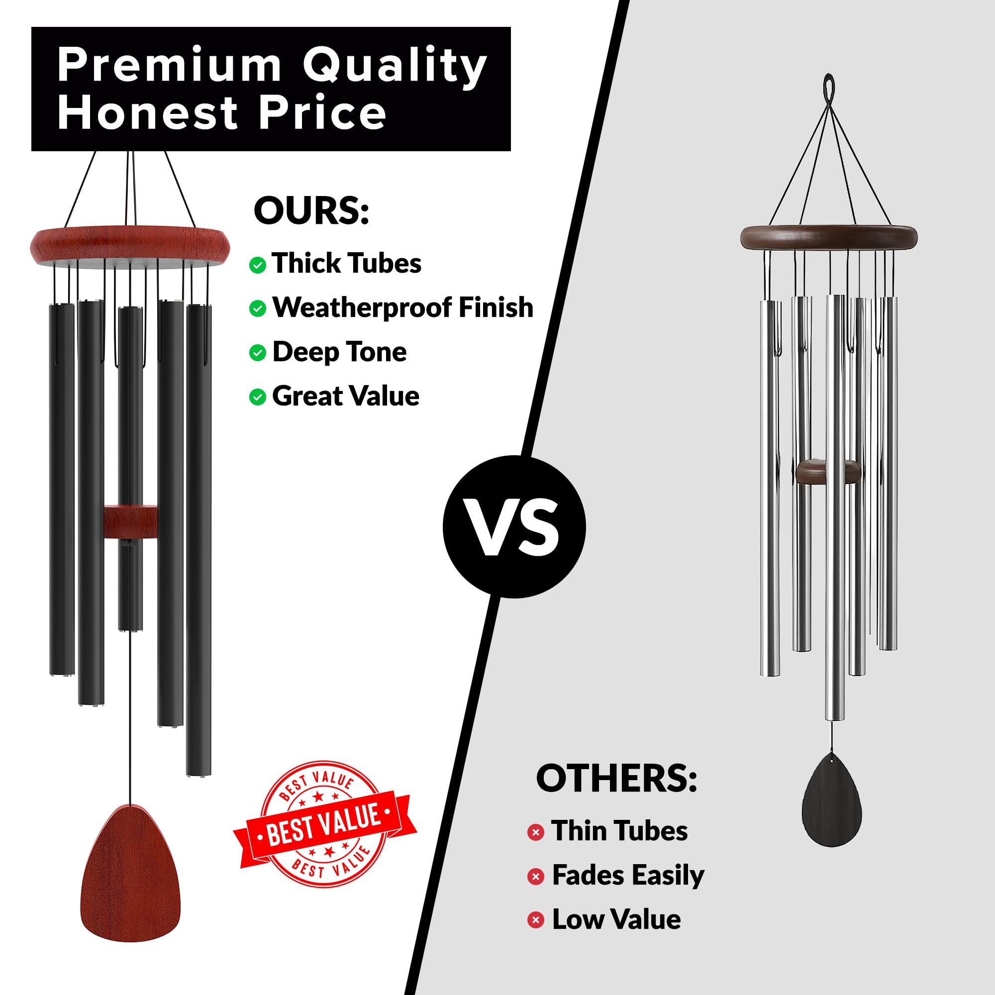 Sympathy Hearts wind chime serves as a thoughtful gift for moms and memorials.