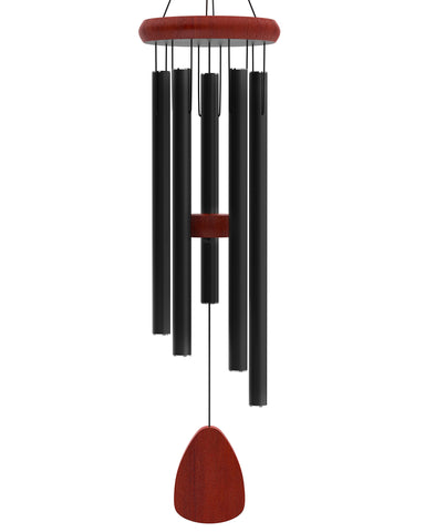 Sympathy Hearts wind chime 37-inch outdoor deep tone for tranquil garden ambiance.