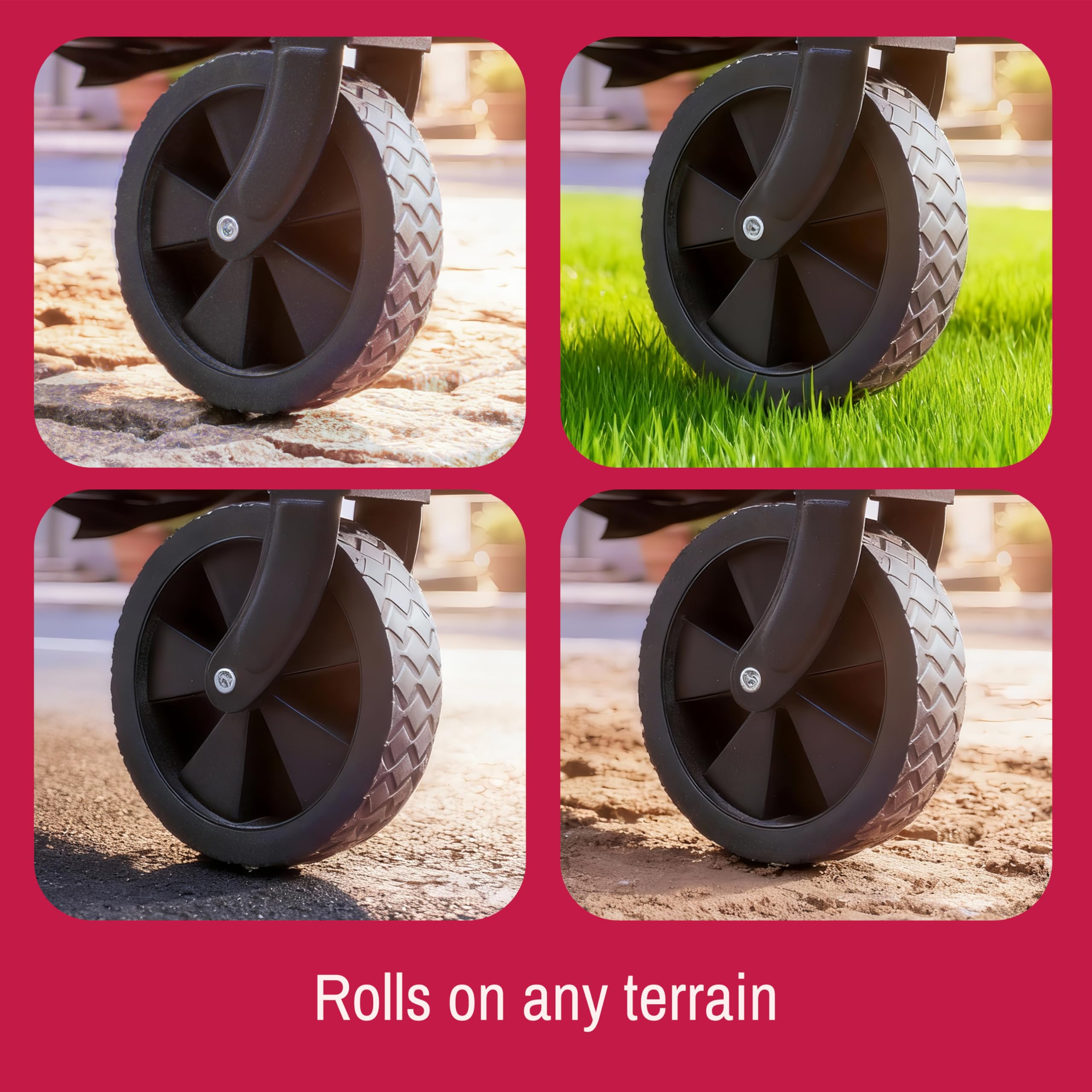 Syncfun garden-utility-cart doubles as backyard helper for chores.