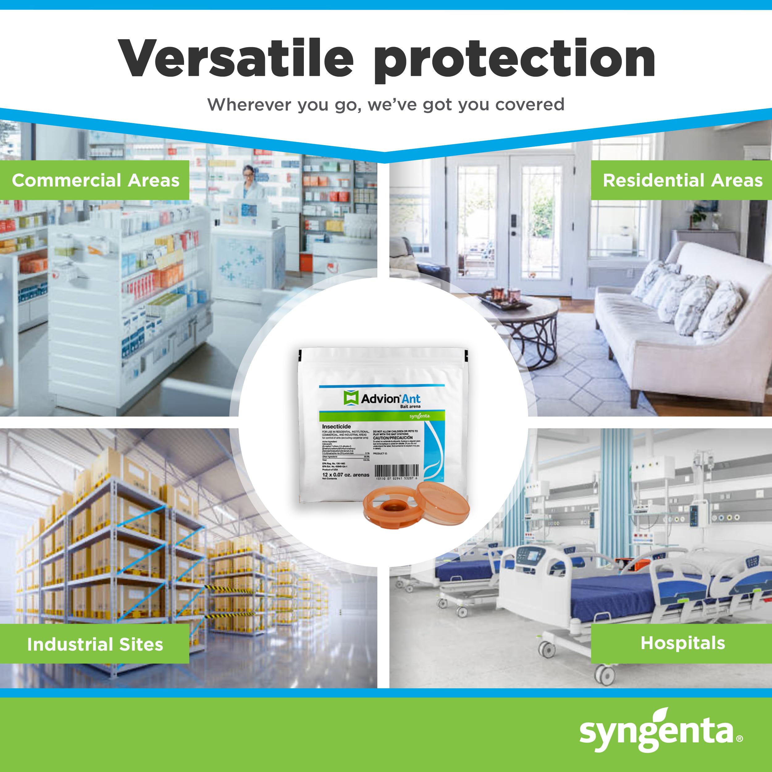 Syngenta Advion Ant Bait Arena dispense features for sustained exposure