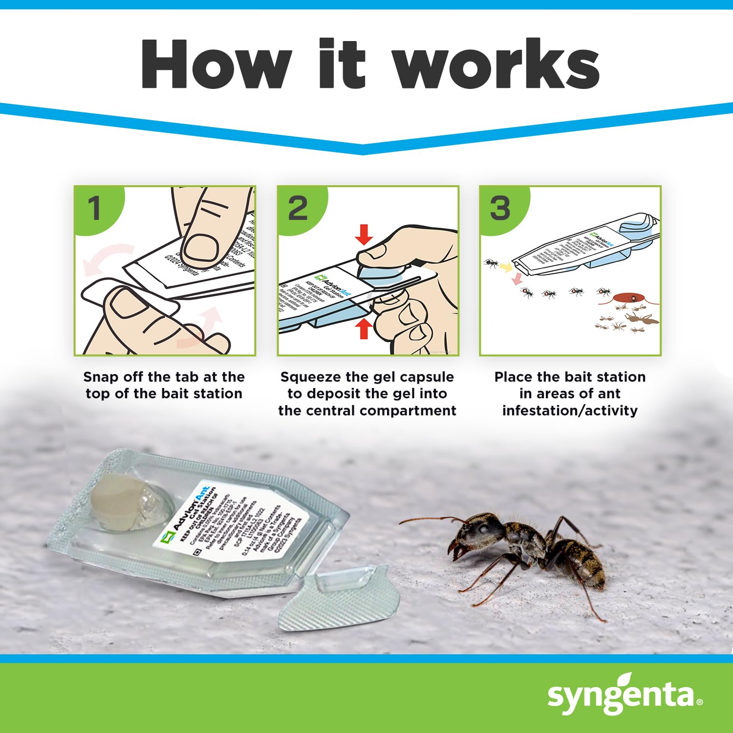 Syngenta Advion Ant Gel Station outdoor use for exterior infestations
