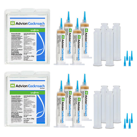 Syngenta Advion gel bait tubes ready for precise placement in targeted areas.