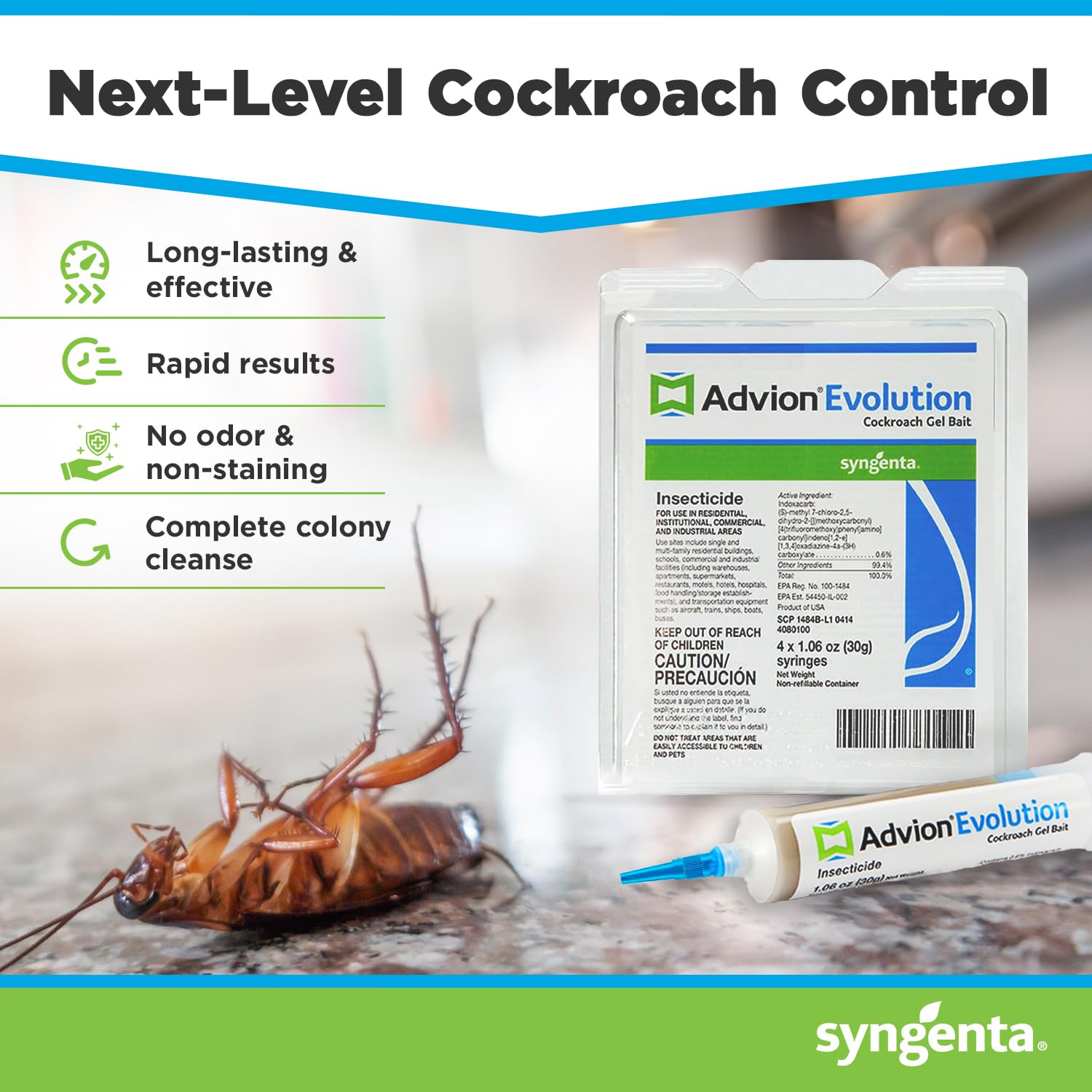 Syngenta Advion Evolution plunger for precise gel placement.