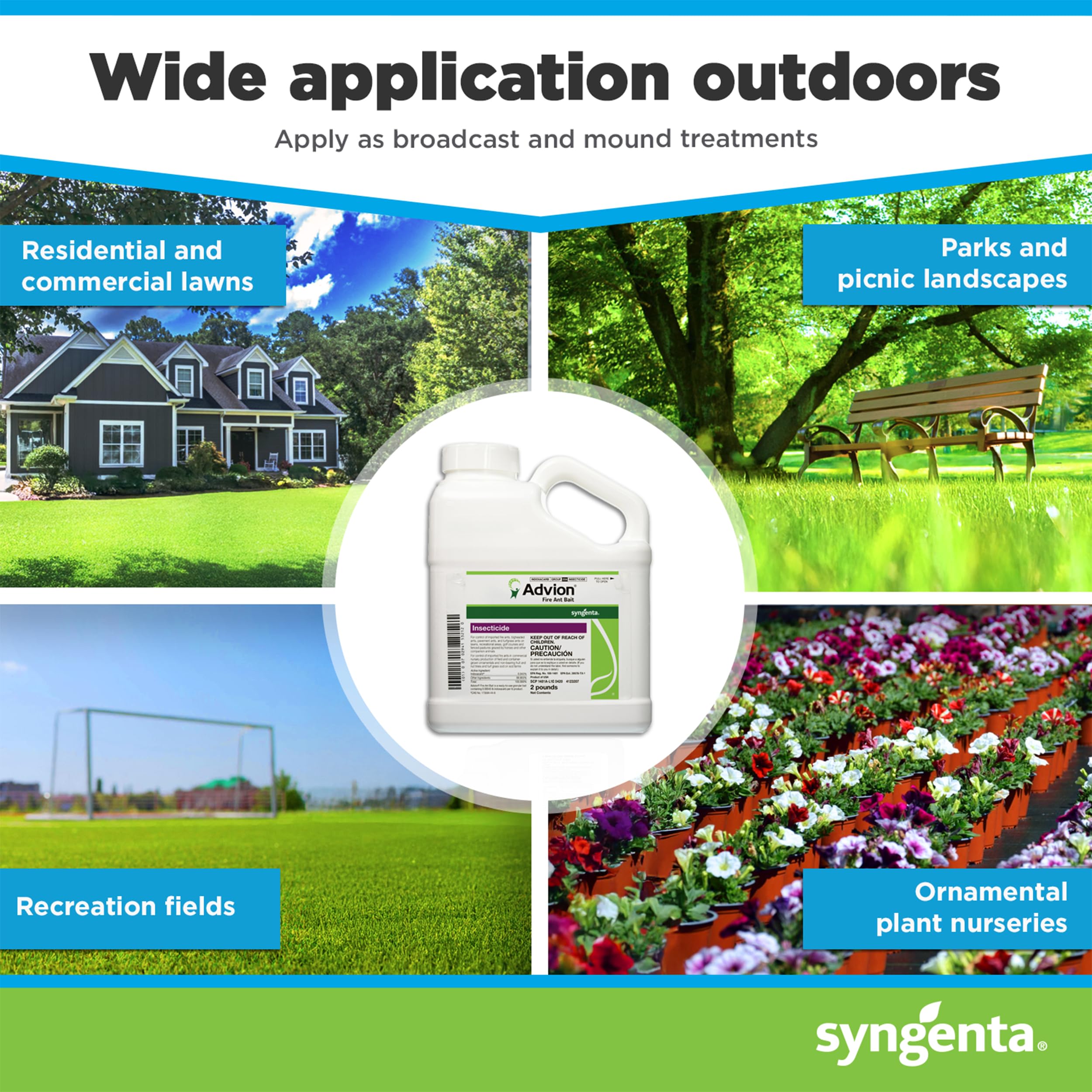 Syngenta Advion Fire Ant Bait 24-lb bag for bigger sites and greater coverage.