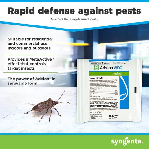Advion WDG spray application for indoor and outdoor pest management