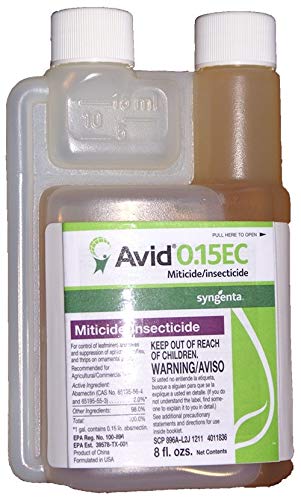 Syngenta Avid 0.15EC spray action on foliage for easy application.