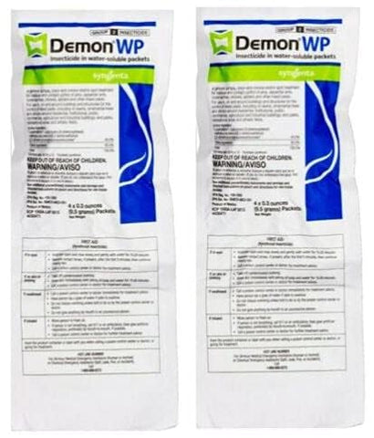 Syngenta Demon WP packets for fast indoor/outdoor pest control and long-lasting protection