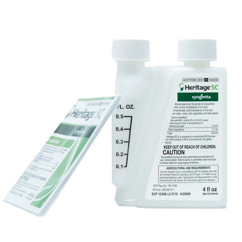 Syngenta Heritage SC 4oz bottle for turf disease protection and prevention