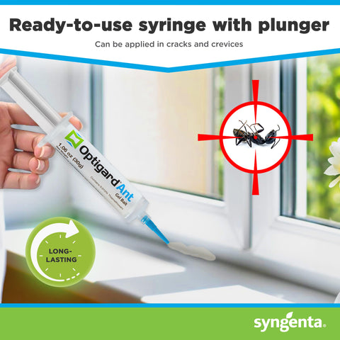 Syngenta Optigard uses a sugar-based gel that's easy for ants to carry.