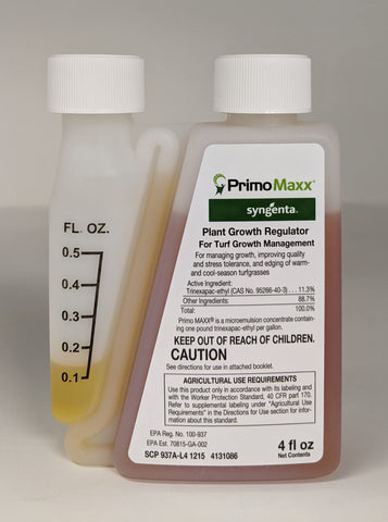 Syngenta Primo Maxx bottle ready for turf growth management and efficient lawn care