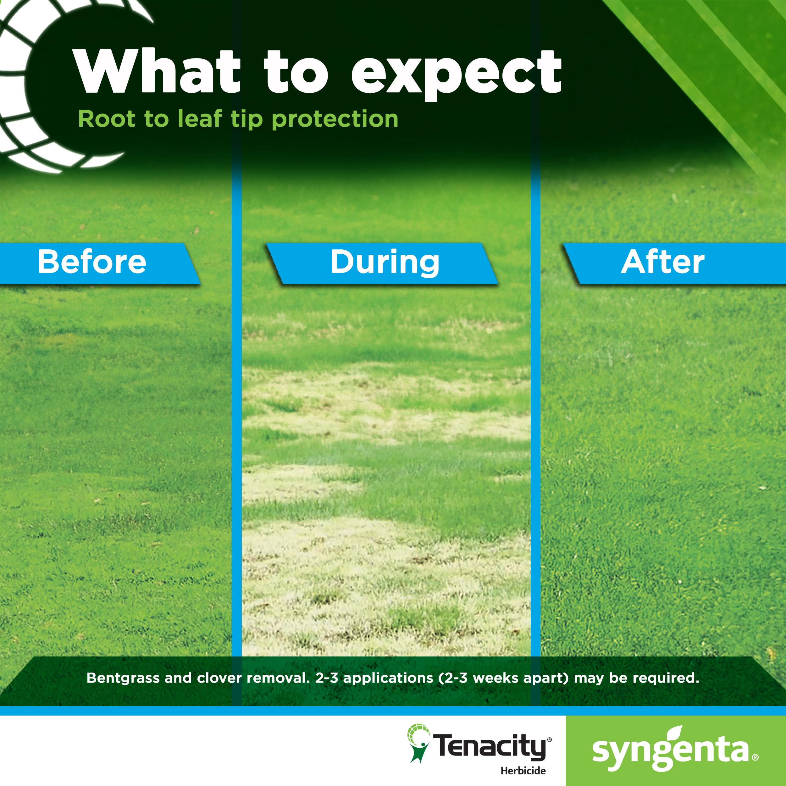 Syngenta Tenacity bare-ground-seeding image illustrates seeding compatibility.