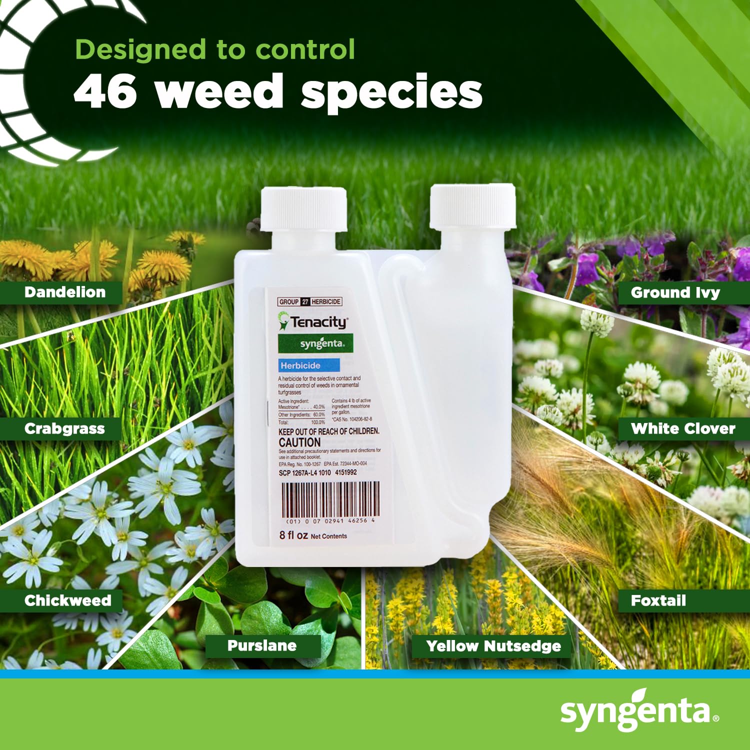 Syngenta Tenacity goosegrass-control highlights selective post-emergent action.