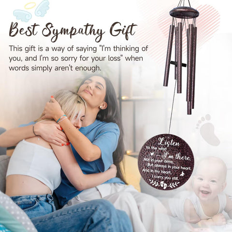 Synhonty angel baby memorial card includes heartfelt tribute for comforting messages