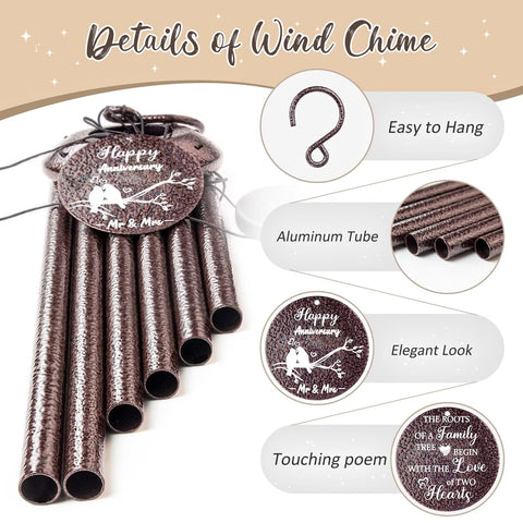 Synhonty bronze-textured wind chimes enhance any porch or garden