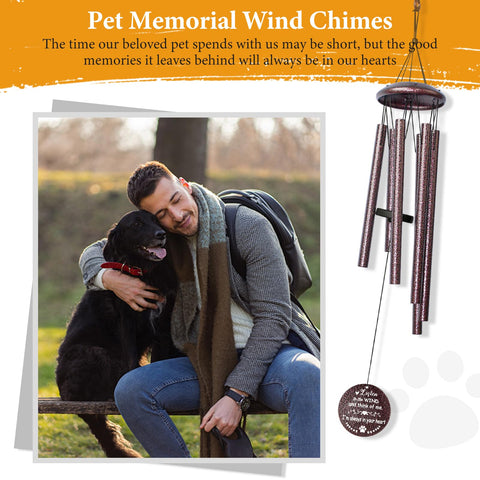 Synhonty memorial wind chime box with motifs, ready gift for remembrance