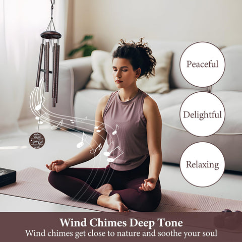 Synhonty wind chimes as outdoor garden decor create a calming ambience.