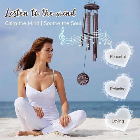 Synhonty outdoor garden memorial chimes create a peaceful remembrance ambiance
