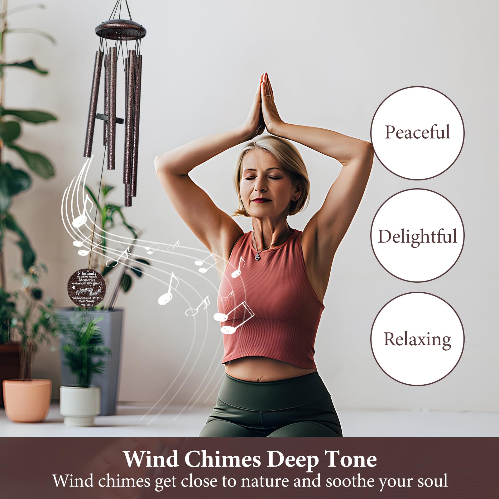 Synhonty soothing melodies wind chimes create calming outdoor ambiance.