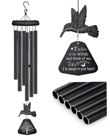 Synhonty sympathy wind chimes in box, ready for outdoor memorial gifting.