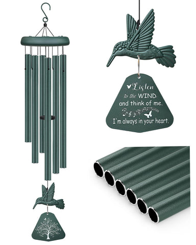Synhonty sympathy wind chimes for outside with deep tone, creating comforting outdoor ambiance