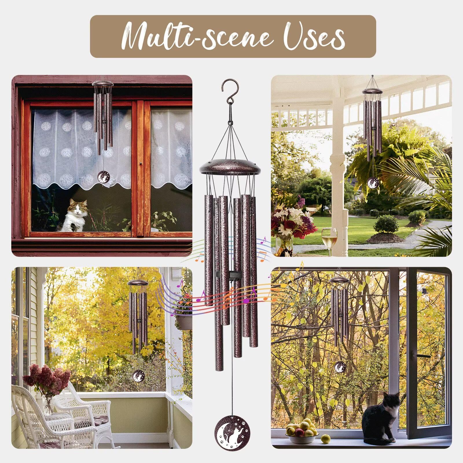 Synhonty wind chime gift packaging presents a thoughtful keepsake.
