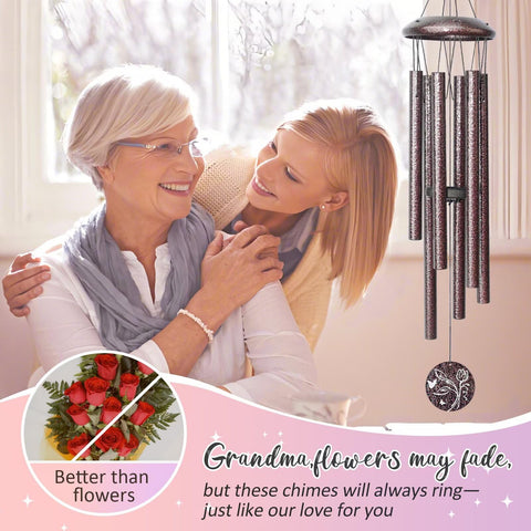 Synhonty wind chime pendant with blessings for a thoughtful Grandma gift.