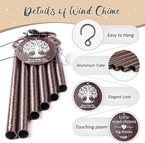 Synhonty wind chime UV-resistant rope for weather-ready outdoor use.
