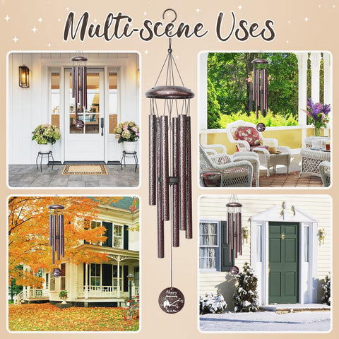 Synhonty wind chimes provide a peaceful backyard soundtrack across seasons