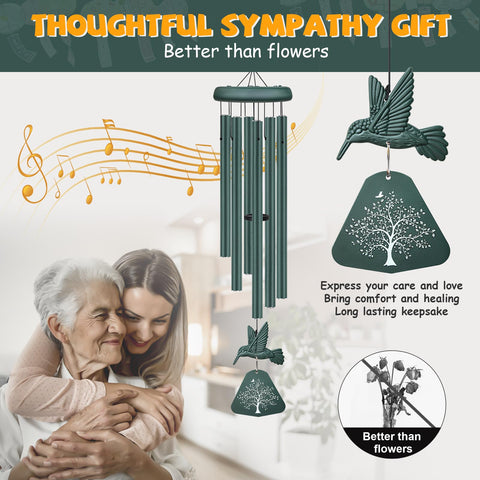 Synhonty wind chimes with varied tube lengths for resonant, church-bell like tones
