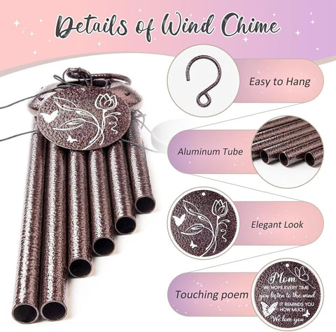 Synhonty wind chimes waterproof rope and UV-resistant design withstands weather.