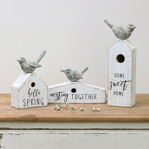 HOME SWEET HOME tall piece complements living room decor.
