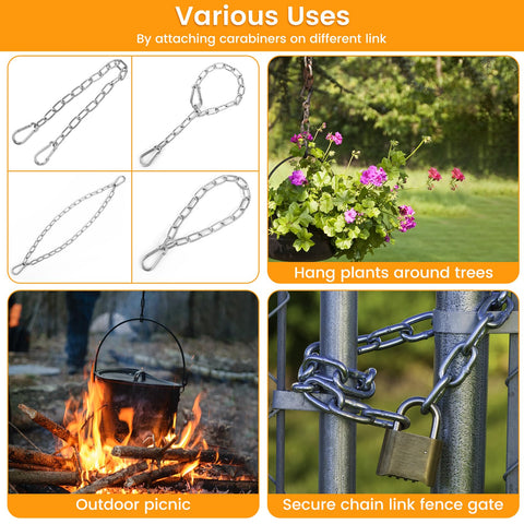 Syocsek 30-inch chain is suitable for multi-purpose outdoor hanging solutions.