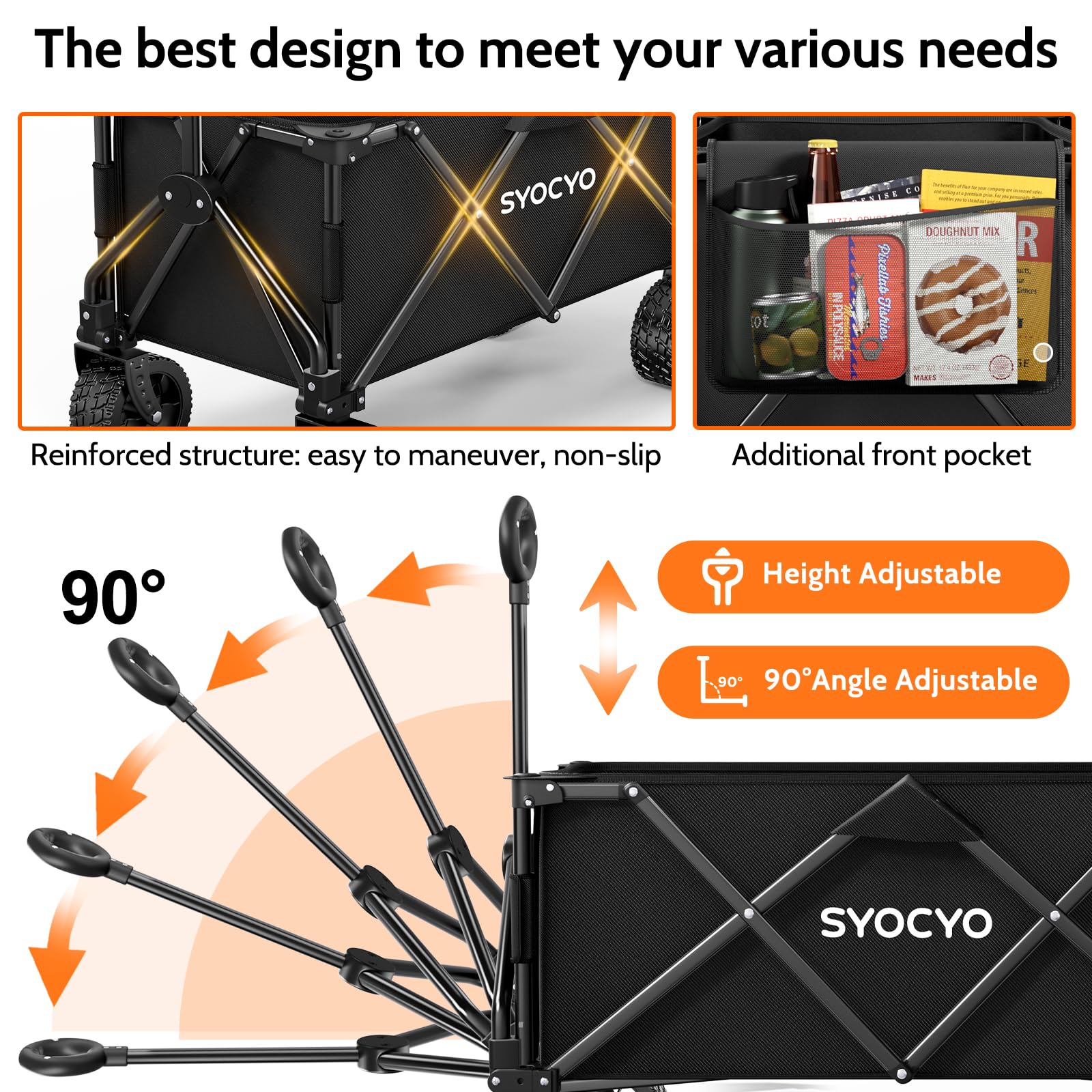 SYOCYO wagon-folded-storage-size: compact when stored in a closet or trunk.