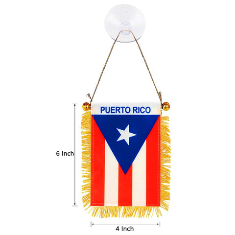 SYOTLYA Puerto Rico flag dual-sided print for clear visibility from both sides.
