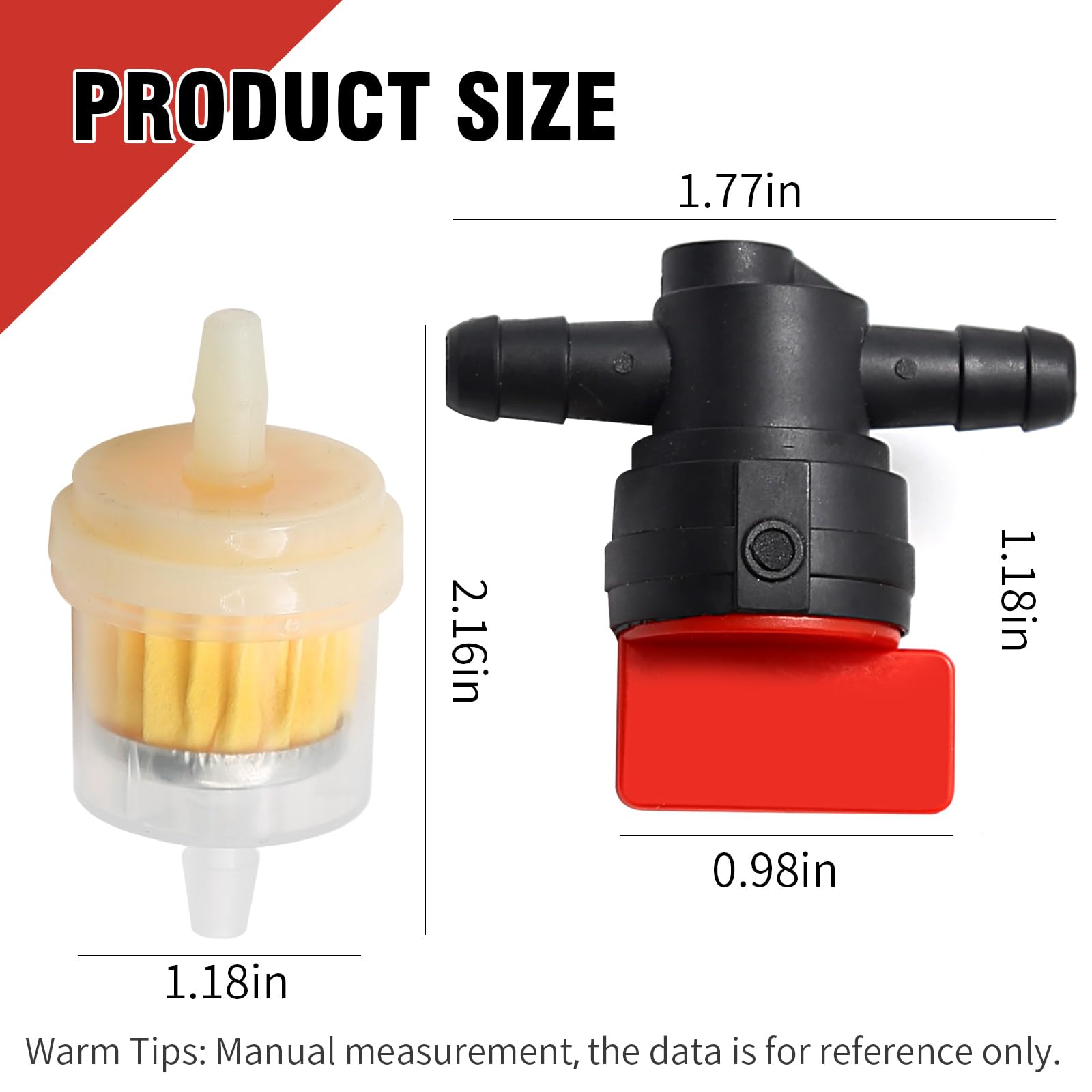 SYOWADA Kawasaki valve kit matching 49019-0707 for quick fuel shutoff during service