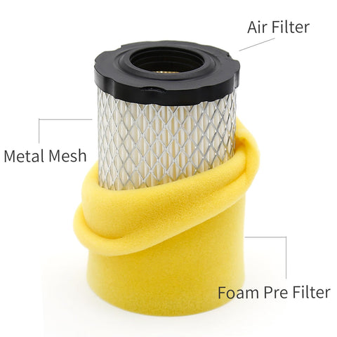 SYOWADA kit packaging includes air fuel oil filters and clamps for easy replacement