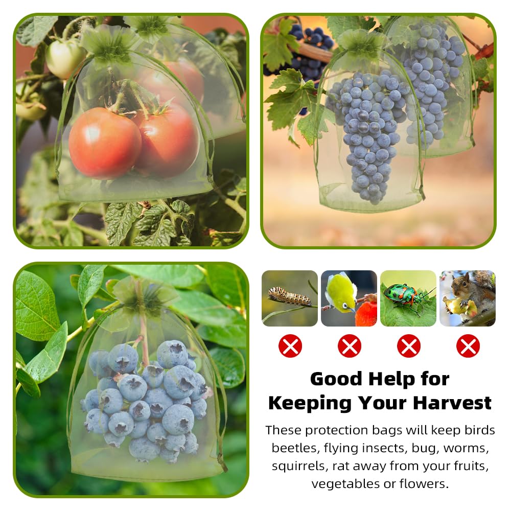 SythorYang breathable mesh bag allows airflow while protecting produce.