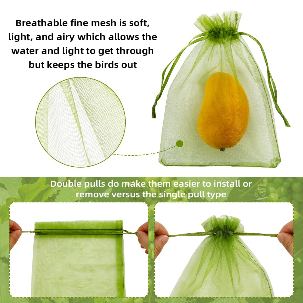 SythorYang reusable bags are washable for long-term garden protection.
