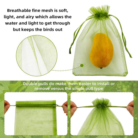 SythorYang reusable bags are washable for long-term garden protection.