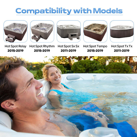 SyunsXoon hot spring pillow on tub demonstrates secure hold on spa seating