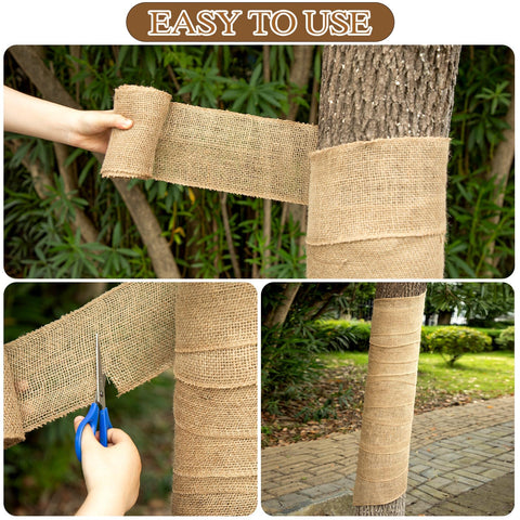 SYWHXY adjustable length tree wrap fits various trunk sizes.