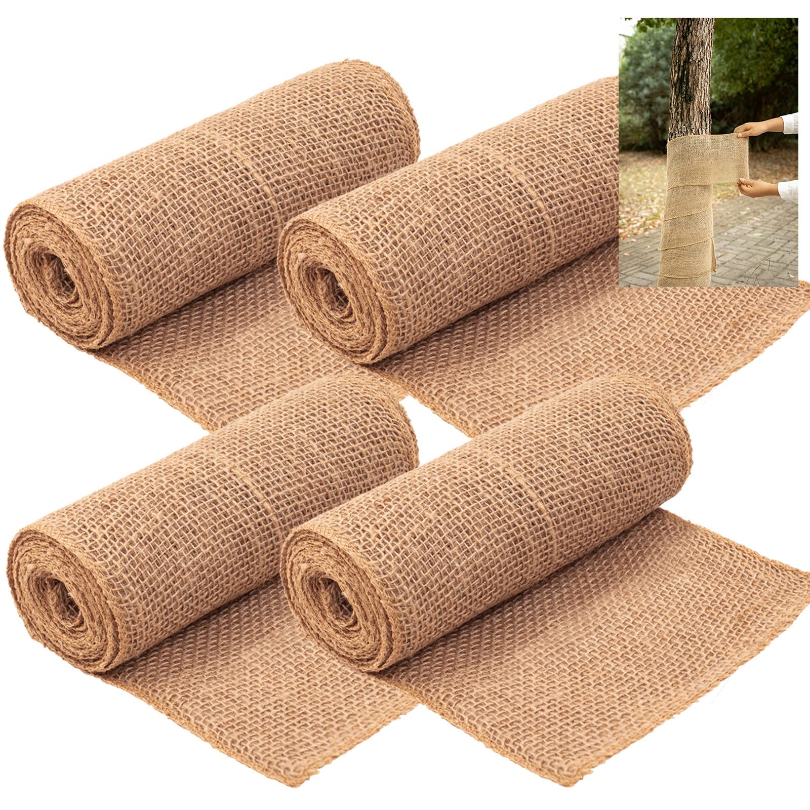 SYWHXY burlap tree wrap 4-roll set ready for winter protection