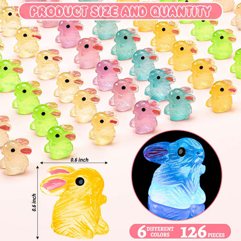 SYWHXY luminous mini bunny in blue glow highlights moss garden displays.