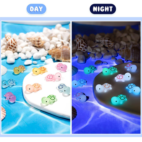 SYWHXY glowing yellow sea turtle for cake toppers and party decor